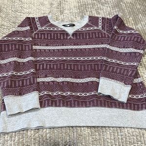 Northface purple printed sweatshirt -  Lg